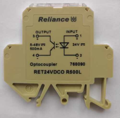 Reliance瑞联768090 RET24VDCO R500L 导轨端子式光电耦合器500mA