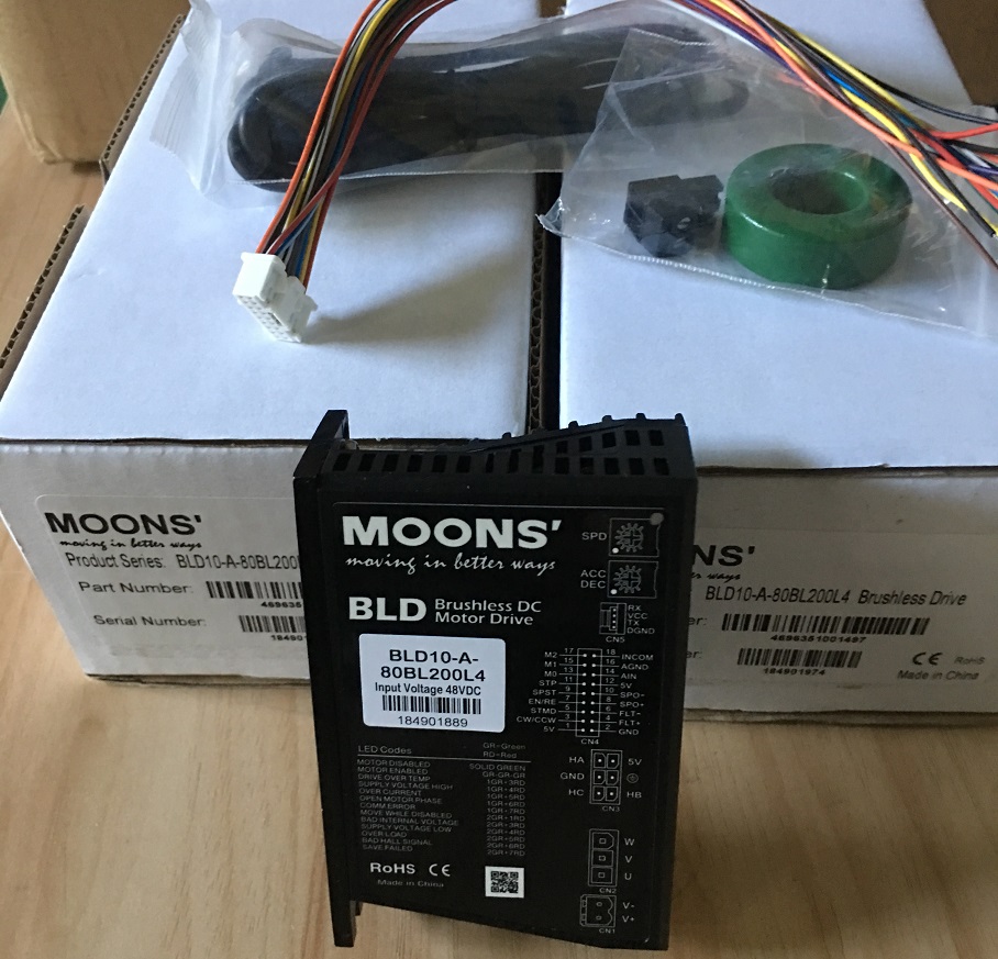 BLD10-A-80BL200L4 上海鸣志步进电机MOONS 驱动器 AM34HD1404-13
