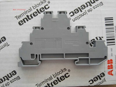 TE entrelec ABB 三层螺钉导轨式接线端子排 D2.5/6-DA 85100806