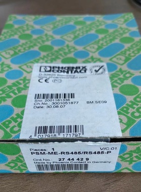 菲尼克斯中继器模块 PSM-ME-RS485/RS485-P,订货号2744429 特价