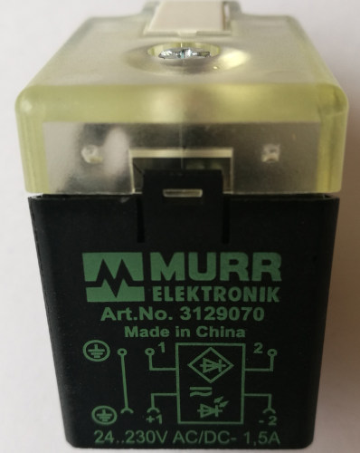 3129010 穆尔MURR电磁阀插头连接器 3129070 24-230V AC/DC 1.5A