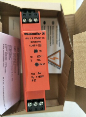 VPU III R 230V/6KVAC 现货1351650000 全新Weidmuller浪涌保护器
