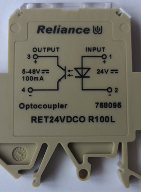 Reliance瑞联7680965 端子式光电耦合器 RET24VDCO R100L 100mA