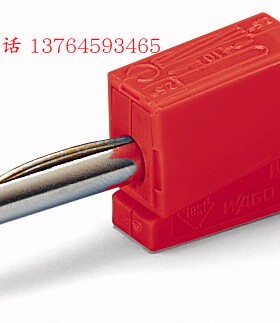 原装德国现货 连接器插件香蕉插头红色 215-212 适用4mm测试孔