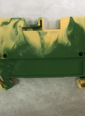 上海雷普电气LEIPOLE 弹簧式黄绿色接地端子排 JST2.5-PE 2.5平方