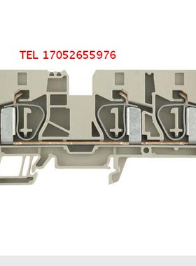 魏德米勒一进双出 1767690000 ZDU 10/3AN直通型弹片接线端子排