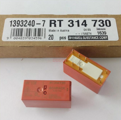 全新原装 TE/TYCO/泰科 RT314730 230VAC/16A 8脚继电器