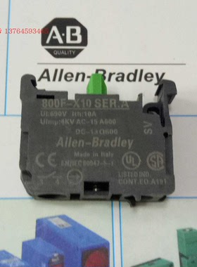 800F-X10 Allen Bradley全新罗克韦尔AB NO常开触点绿色 D0C X10E