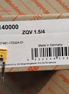 ZQV 1.5/4 正品魏德米勒 横联件 ZDU ZDK 1.5短接条 1776140000