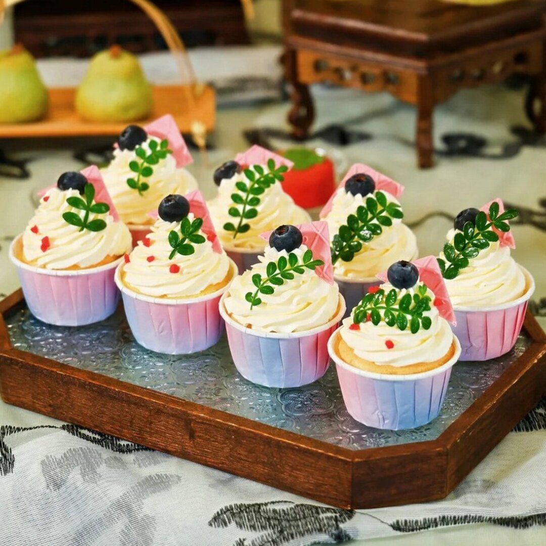 清香木鲜叶片生日蛋糕装饰绿叶