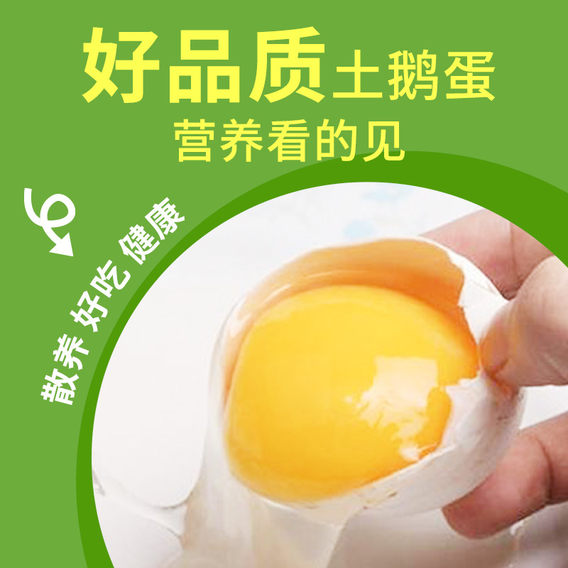 鹅蛋散养新鲜鹅蛋农家正宗土鹅蛋辅食生鹅蛋12枚批发包邮120-130g