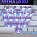 Mao高度爱心键帽可爱透粉色猫形键帽PC无刻单颗客制化DIY适配磁轴