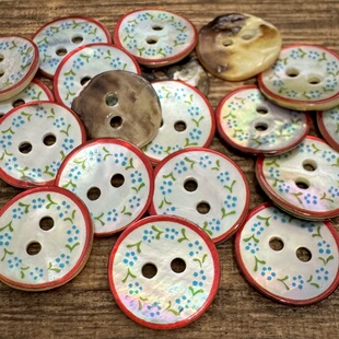 纯天然马氏贝贝壳扣子复古文艺衬衫毛衣开衫衬衣扣连衣裙装饰纽扣