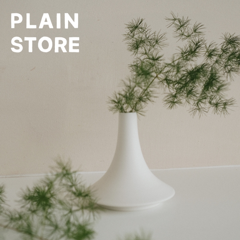 OPEN OBJECT 丘 哑光黑白陶瓷花瓶 小瓶口花器 乔迁送礼