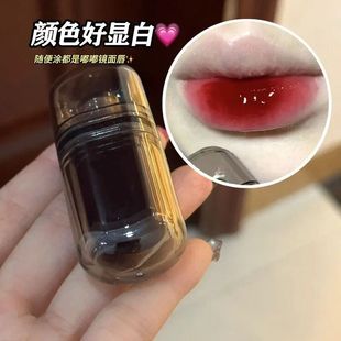 嘟嘟玻璃唇血浆色唇釉镜面水光唇彩滋润保湿学生显白车厘子口红