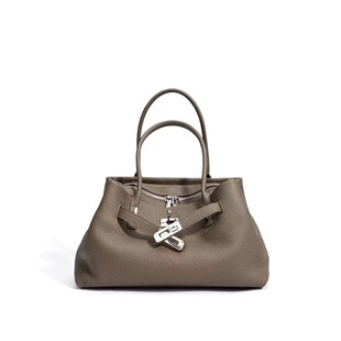 头层牛皮凯莉包女单肩斜挎托特包通勤包城市风软包百搭手提包