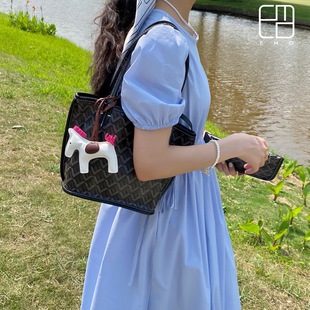 EMO托特包女包包通勤质感小众单肩包轻奢手提狗牙包大容量菜篮子