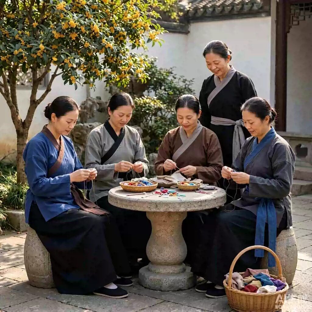 棉麻古装汉服古代丫鬟孟婆老奶奶衣服古装孟母老夫人平民百姓服装