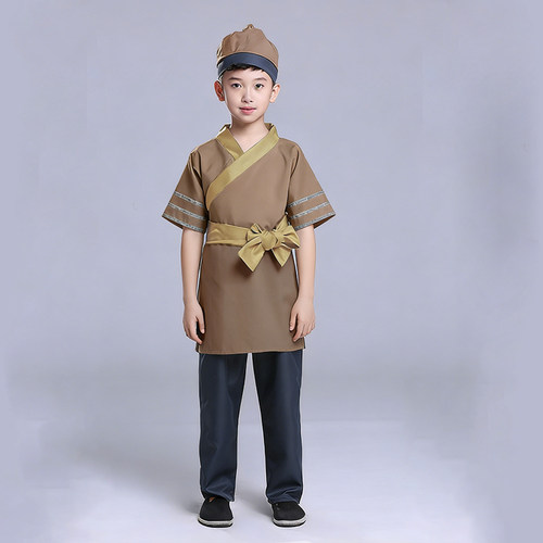 短袖古代书生秀才舞台表演服影视