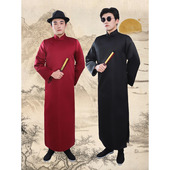 三句半演出服成人相声服大褂长衫 马褂表演舞台服长袍男女说书快板