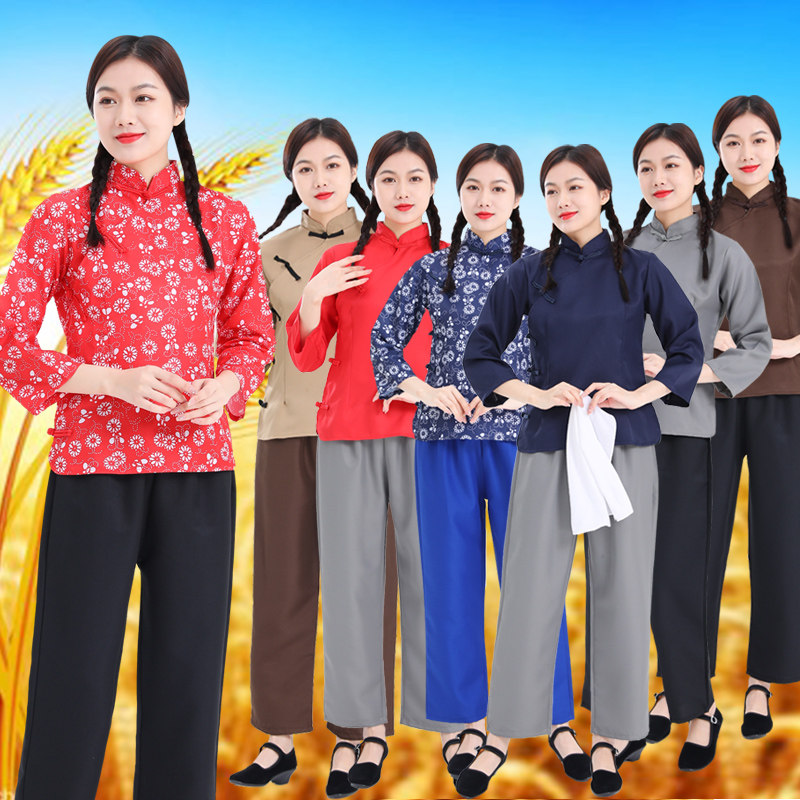 表演服装成人男女民国时期老百姓