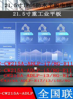 21.5寸威强PPC2-CW215A-ADLP-i7i5i3/8G-R11重工业平板电脑全新