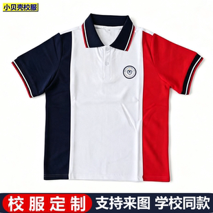 重庆市两江新区北碚蔡家小学校服短袖夏款纯棉学生半袖polo衫薄款