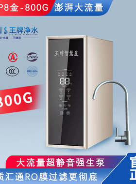 王牌净水器家用直饮机800G大水量净水机RO反渗透厨房自来水过滤器