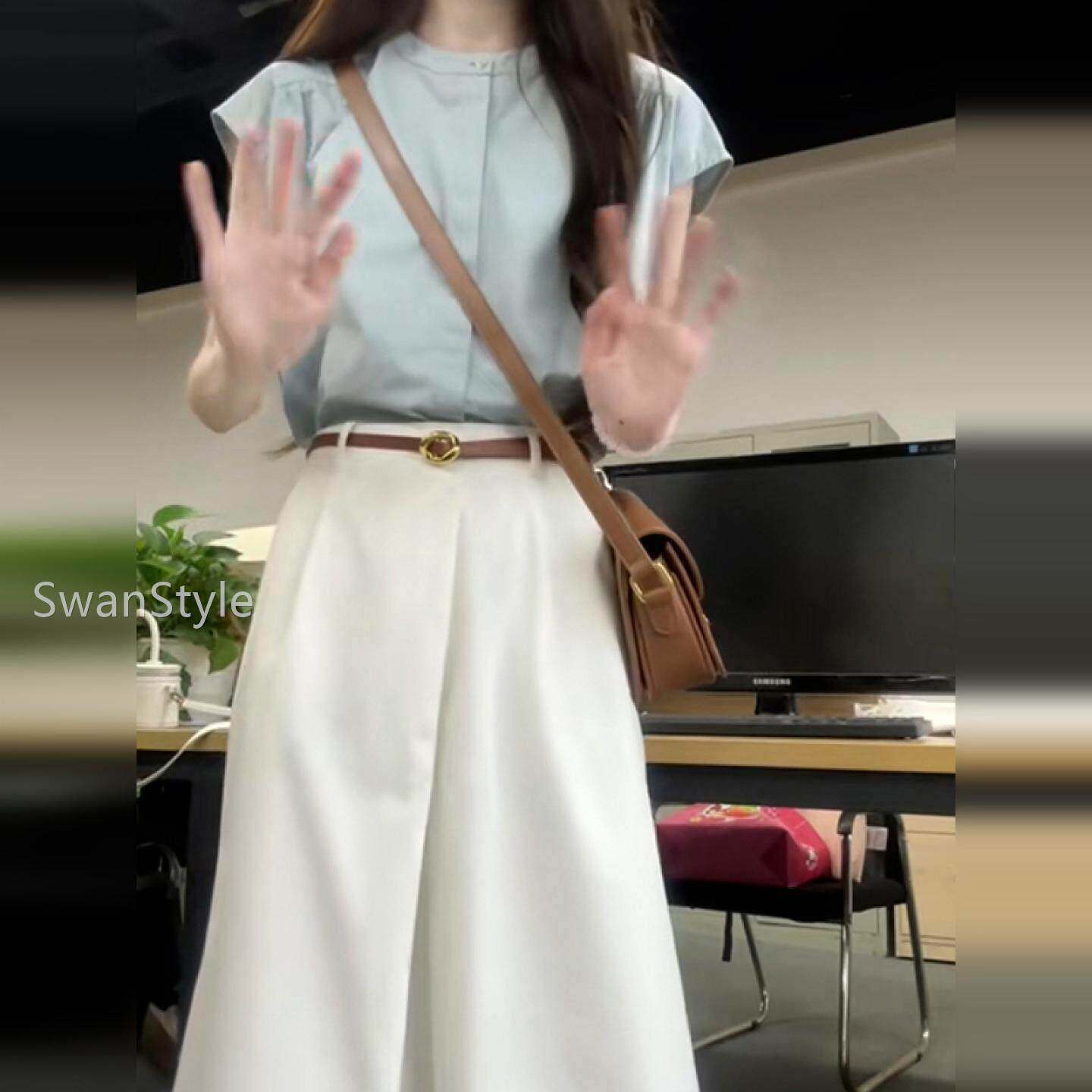 高级感小气质衬C5C42496衫洋子女装2026新季款夏个装子穿搭一整套