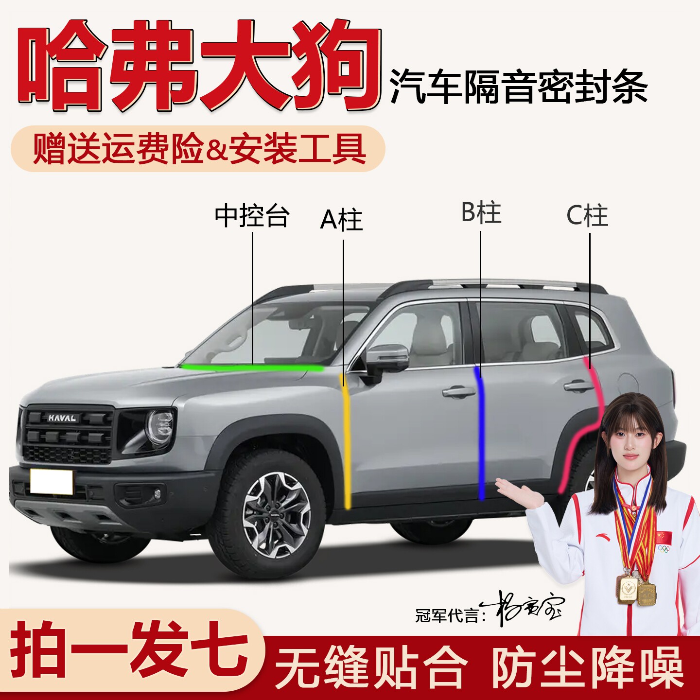 热销款哈弗大狗防尘隔音密封条