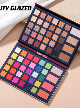 正品beauty glazed68色折叠眼影盘万圣节舞台玩妆COS妆多巴胺眼影