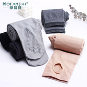 袜 春秋外穿踩脚防勾丝哑光防滑九分丝袜子天鹅绒连裤 打底裤 女薄款