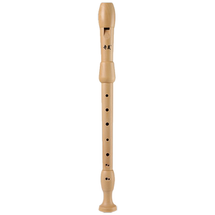奇美中音竖笛8孔f调全木质木笛八孔英式德式巴洛克式笛子成人专业