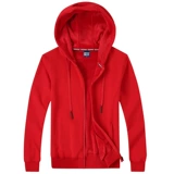 Утепленная хлопковая бархатная толстовка с молнией с капюшоном для работы, демисезонный лонгслив, куртка, делается под заказ