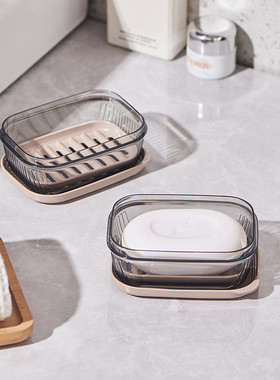 bdo肥皂盒香皂盒沥水盒家用高档肥皂架香皂带盒一体旅行便携密封