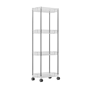 14/20cm伸缩夹缝架厨房窄缝隙收纳推车浴室卫生间置物架马桶边柜