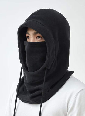 脖套女冬季防寒保暖头套摩托车骑行防风面罩男加绒围脖套潮流加厚