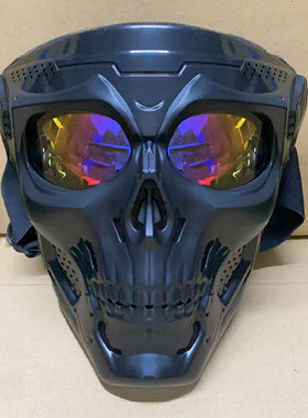 跨境万圣节鬼面具 cosplay道具真人CS战术面罩恐怖骷髅头面具现货