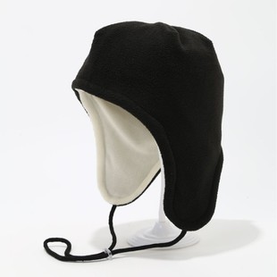 主意多秋冬户外滑雪抓绒帽抽绳可调节保暖小帽双层加厚护耳雷锋帽