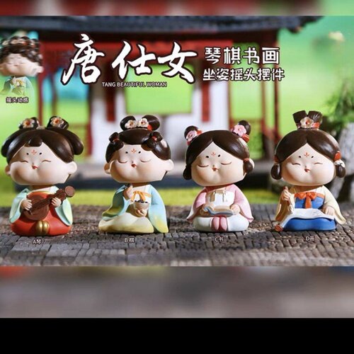 摇头大唐仕女摆件西安文创纪念品