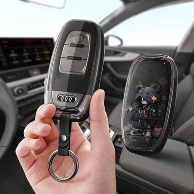 适用东风雪铁龙c3xr汽车钥匙套c4l天逸c5世嘉爱丽舍c6DS6包4S扣女