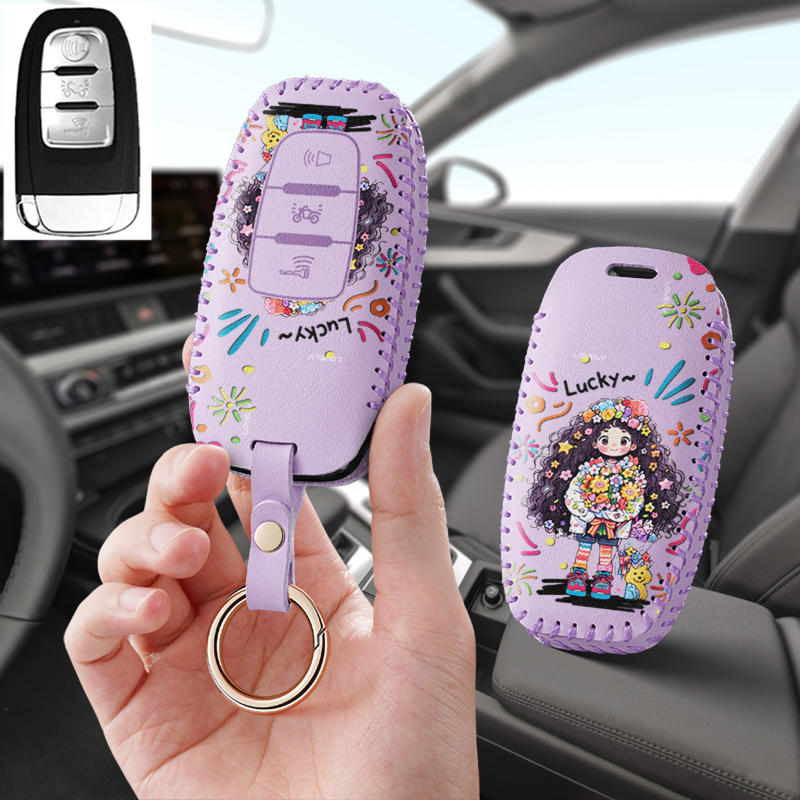 适用25款长江GT57边三轮摩托车钥匙套250改装遥控器保护套包扣壳