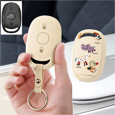 适用爱玛电动车钥匙套艾玛电瓶车露娜仰望爱琪qb33乐维爱朵扣壳