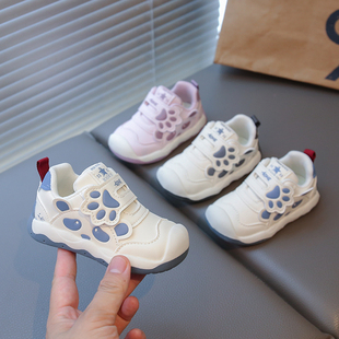 婴儿学步鞋软底男0一1-3岁女宝宝春秋款防滑单鞋幼儿时尚技能鞋子