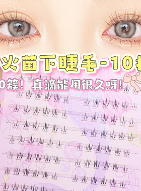 梦鹿下睫毛女超自然小火苗DM10排大容量妈生感网红上镜浓密