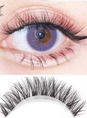 梦鹿假睫毛女高端D214 4D细丝梗 透明 多层立体 浓密自然 卷翘