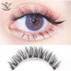 4D细丝梗 透明 多层立体 梦鹿假睫毛女高端D214 浓密自然 卷翘