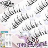梦鹿假睫毛S2升级版 眼睫毛女超自然透明梗整条一片式 仿真10对