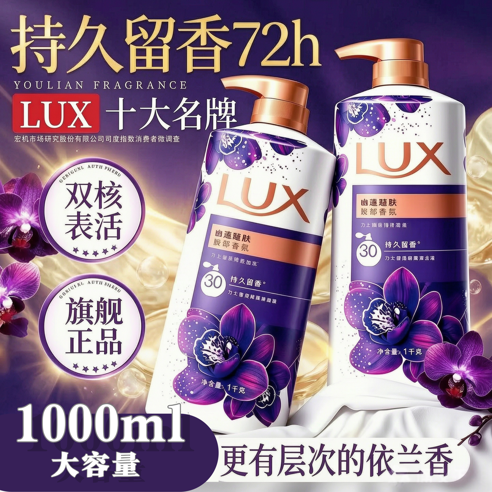 力士沐浴露十大品牌持久留香72小时依兰香香氛精油官方旗舰店品牌