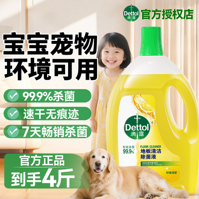 【宝宝宠物放心玩】滴露地板清洁